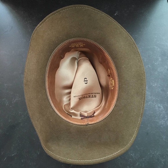 Stetson Rawhide Crushable Buffalo Felt Hat 7 1/8 - Picture 9 of 11